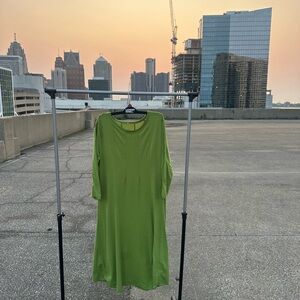 Lark & Ro Vibrant Green Long Sleeve Dress Size XL